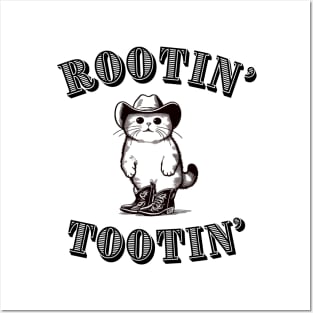 Rootin' Tootin' Cowboy Cat Posters and Art